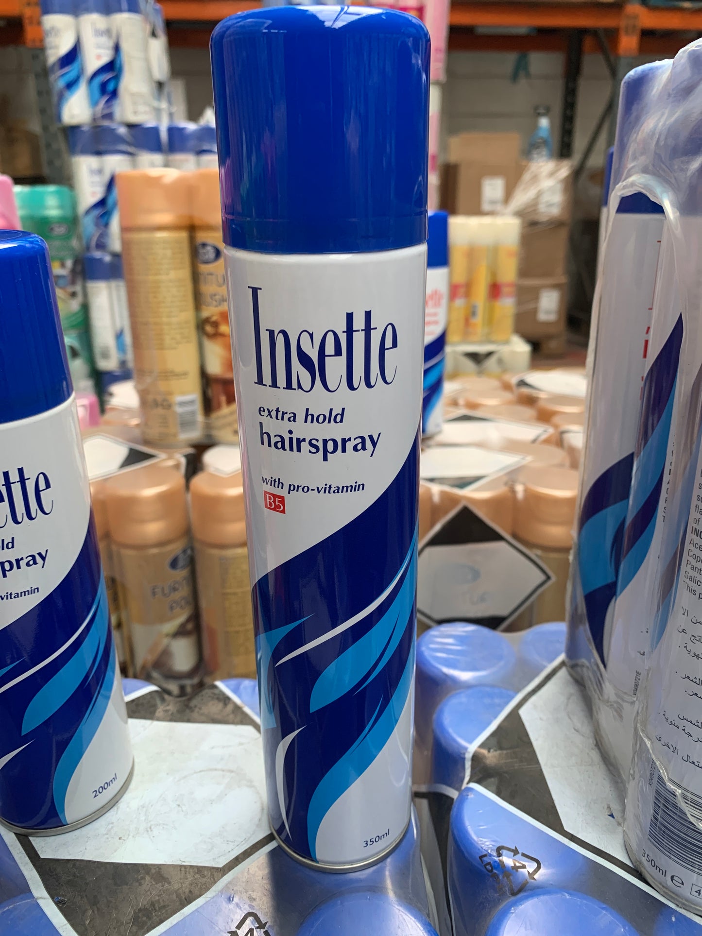 Insette extra hold hairspray 350ml 12 pack