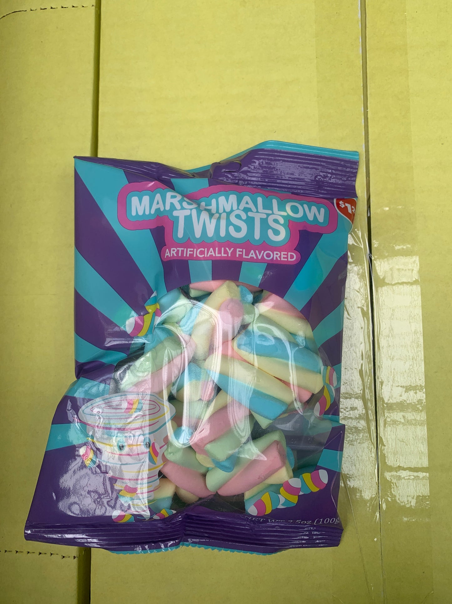 Marshmallow Twists 24 bags 100g