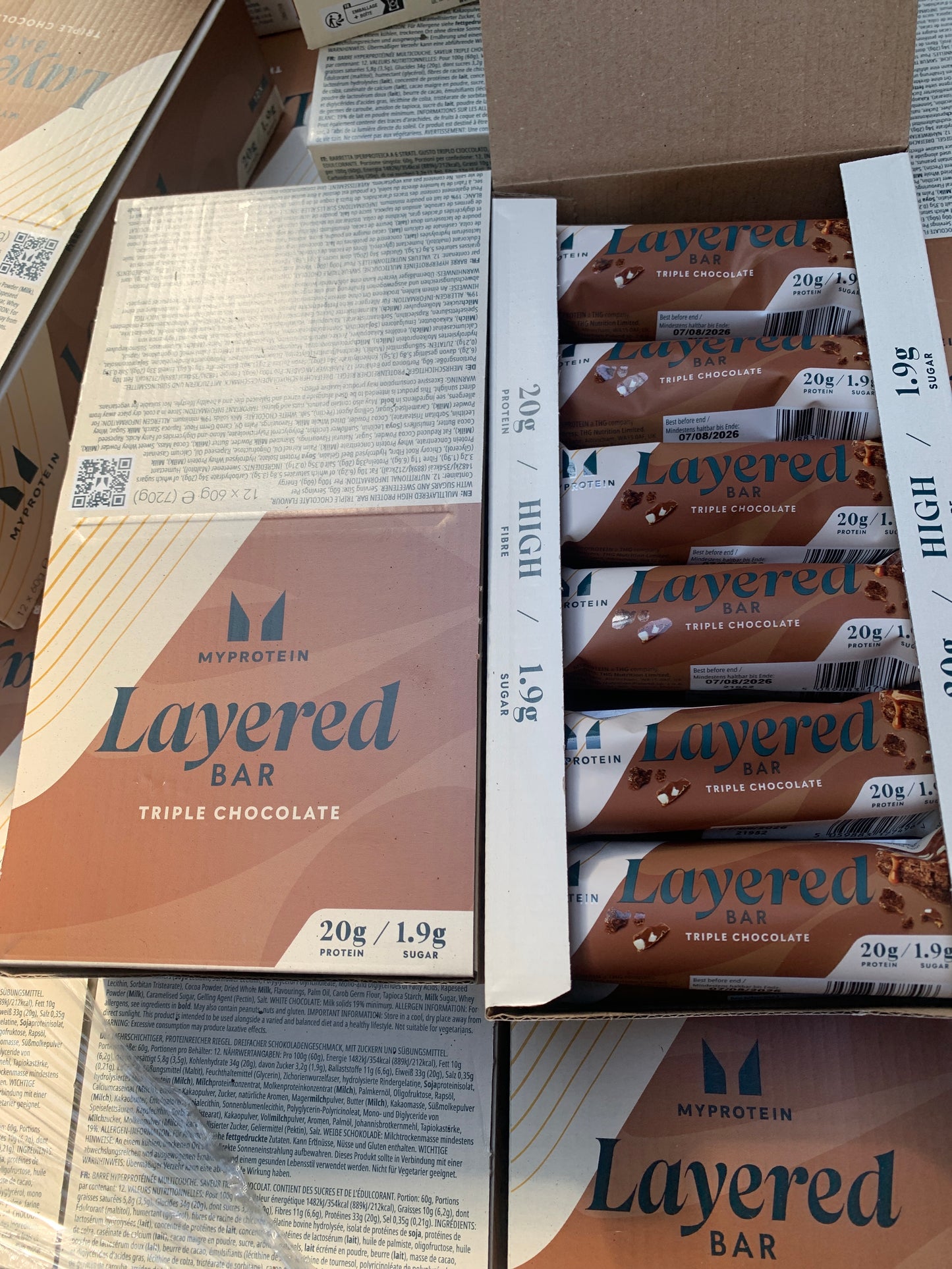 MyProtein Layered Bar Triple Chocolate 12 x 60g