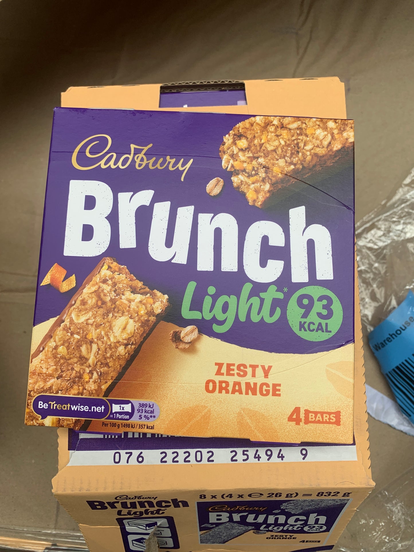 Cadbury Brunch light Zesty Orange (4 x 26g)