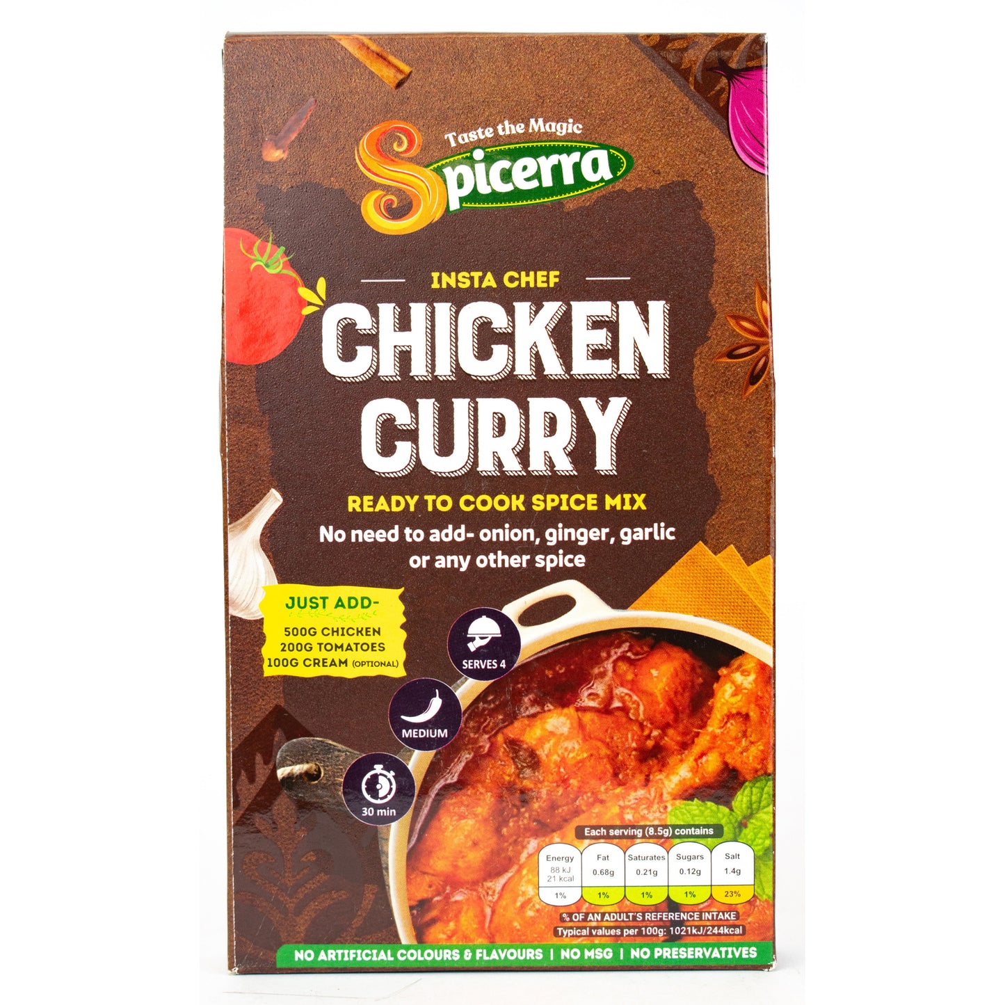 Spicerra Insta Chef Chicken Curry 35g Ready to Cook Spice Mix