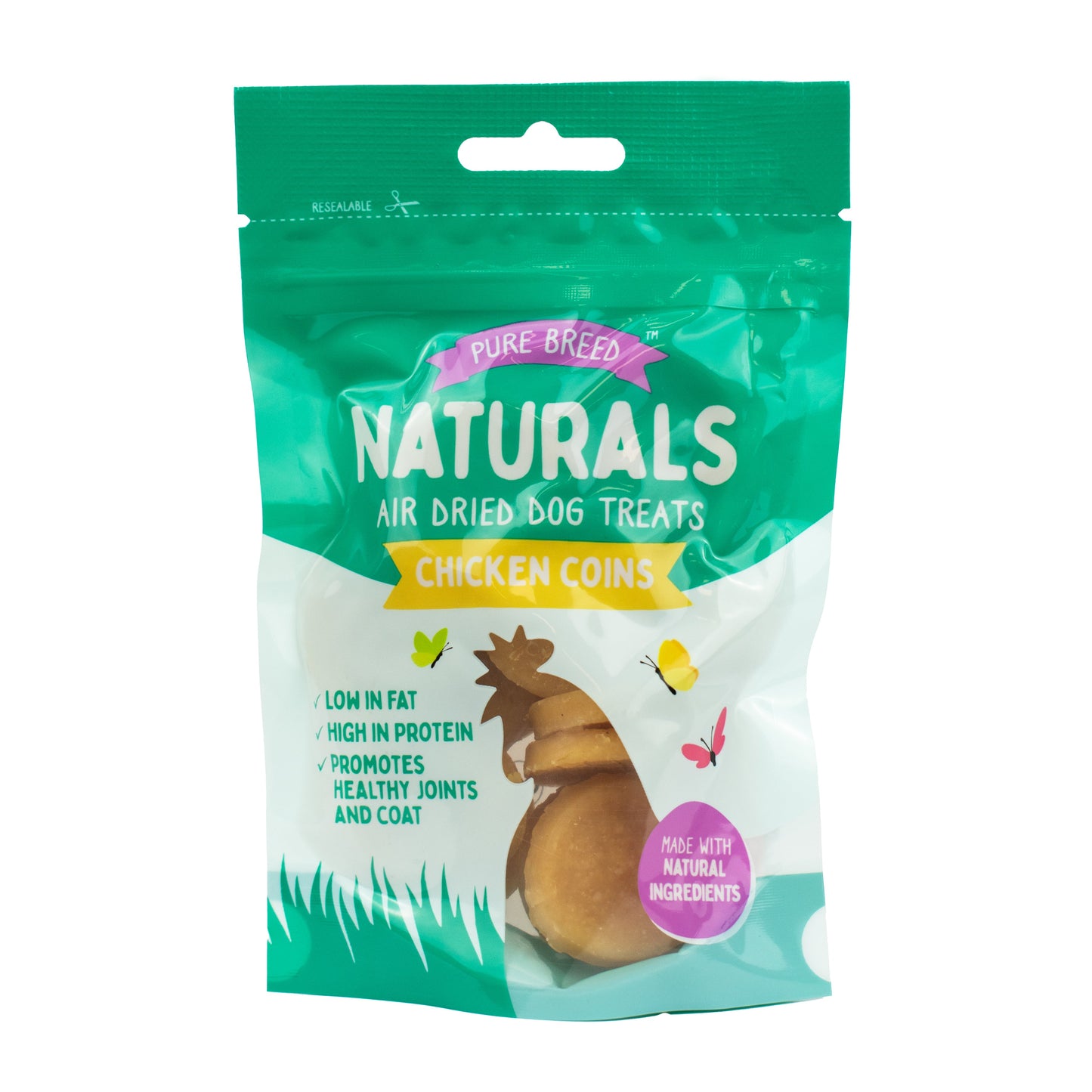 Pure Breed Naturals Chicken Coins 80g