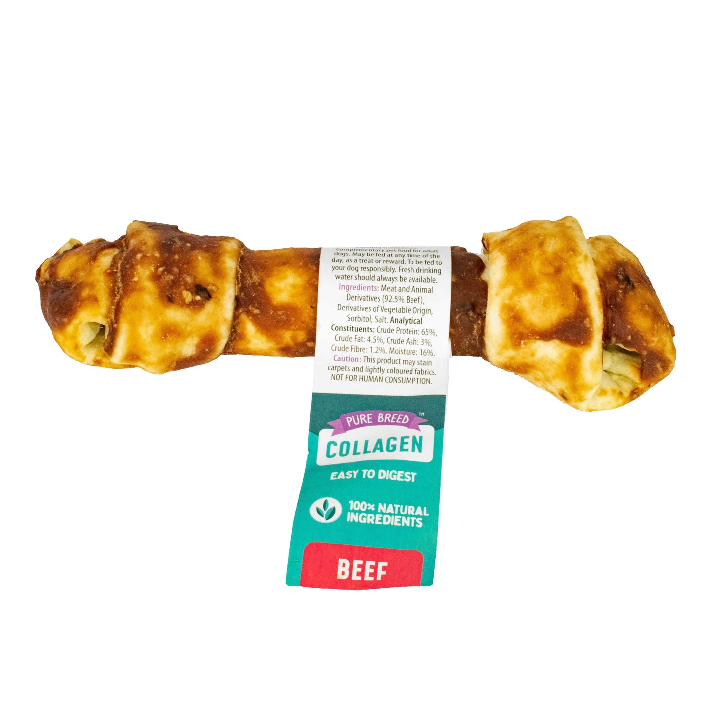 Pure Breed Collagen Knot Large Beef 1pk (80g)