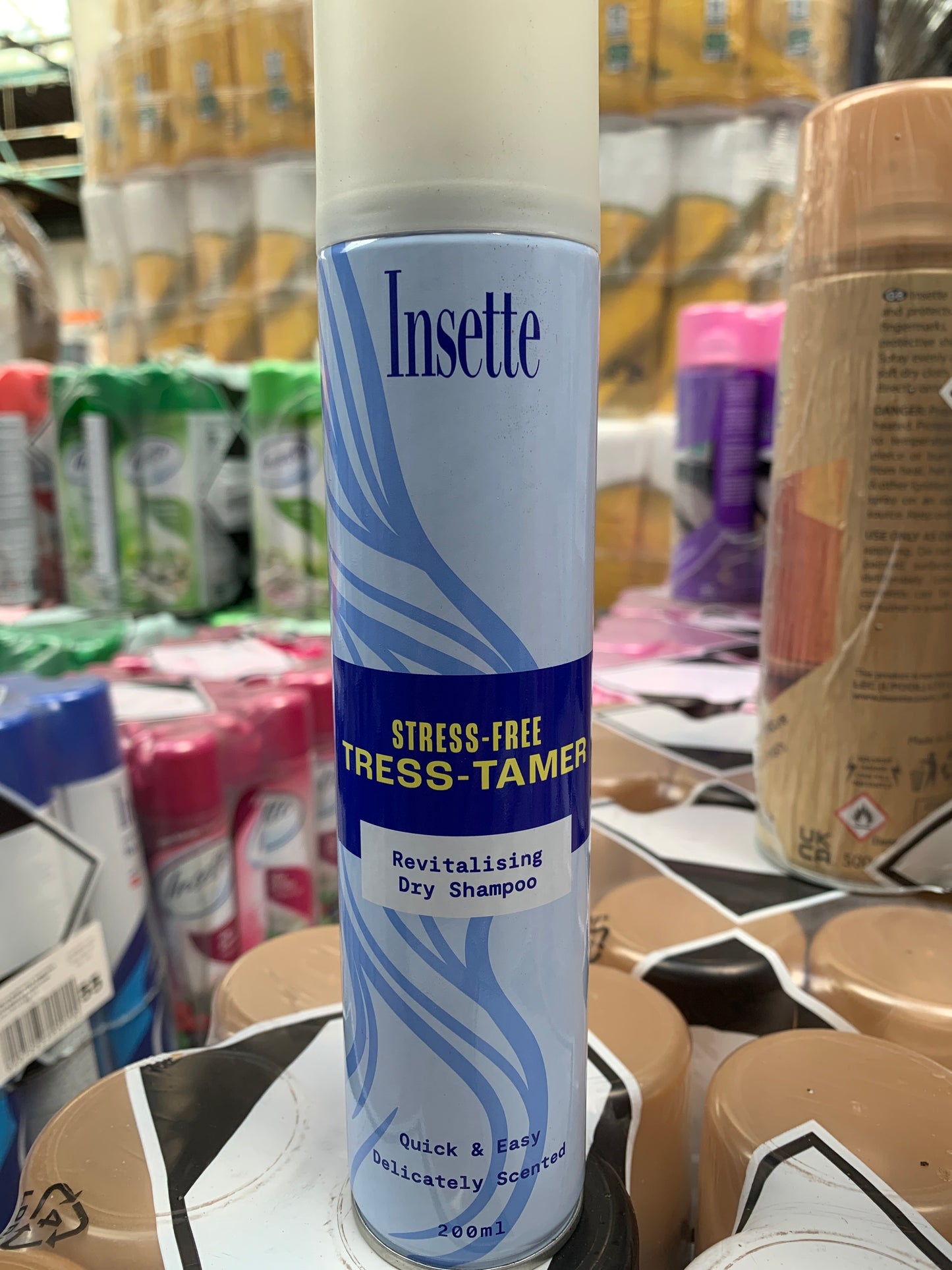 Insette Stress-Free Tress-Tamer Revitalising Dry Shampoo 200ml 12 pack