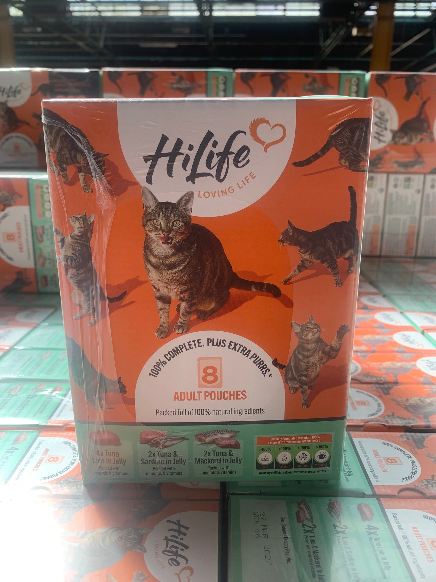 HiLife Seafood Flakes in Jelly Selection Adults (8x70g) 560g box