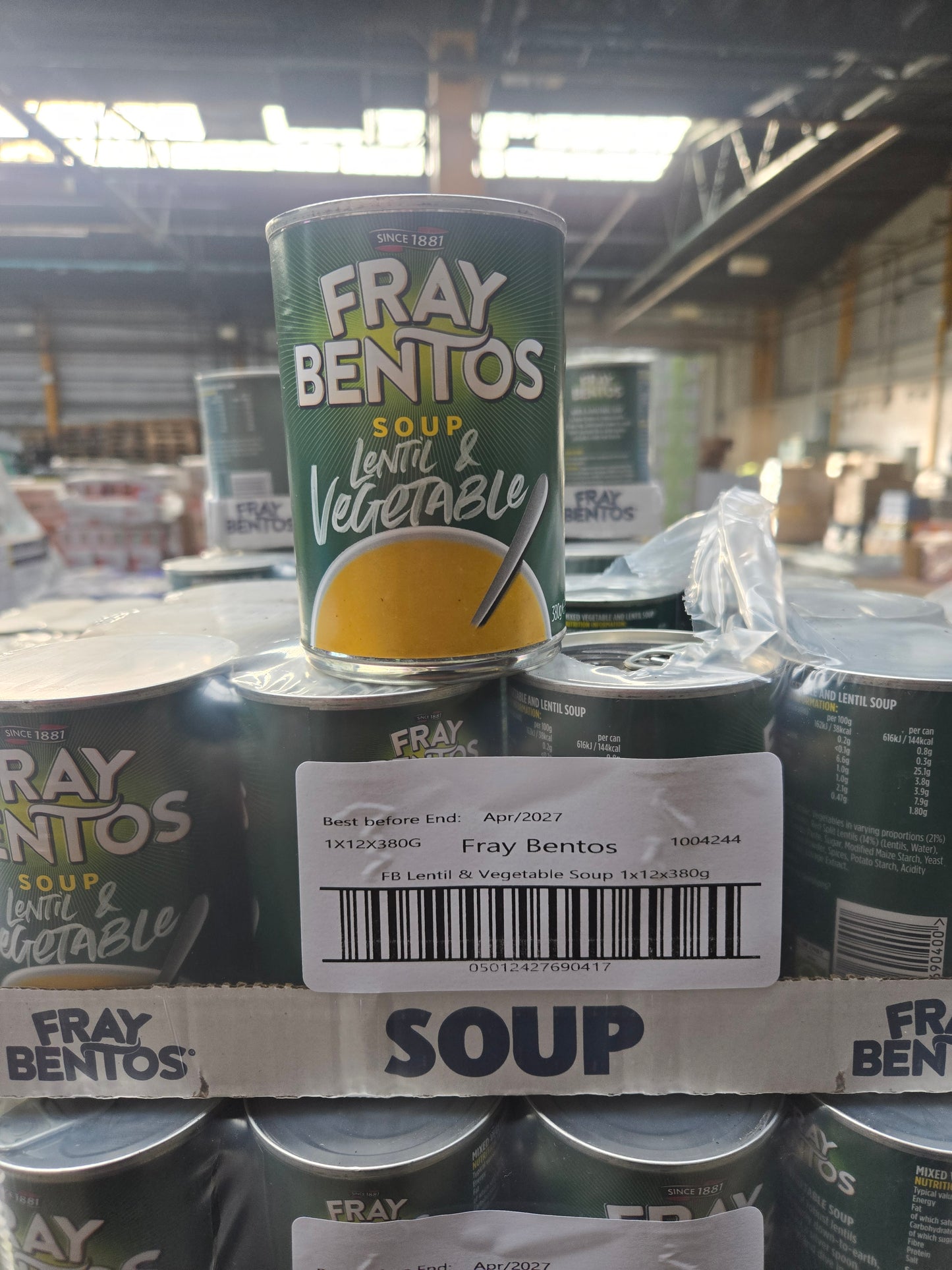 Fray Bentos Lentil & Veg Soup 12x380g