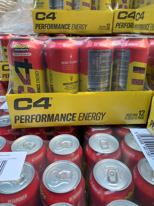 C4 Millions Strawberry 12 x 50cl