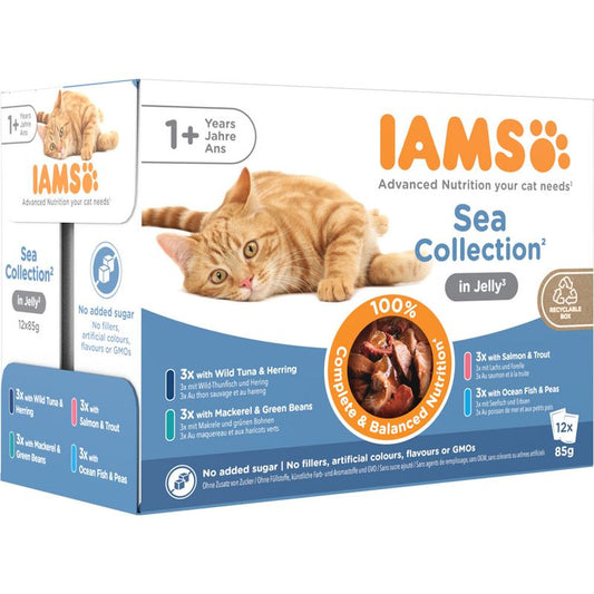 Iams Cat Wet Sea Collection POUCH 8*85G