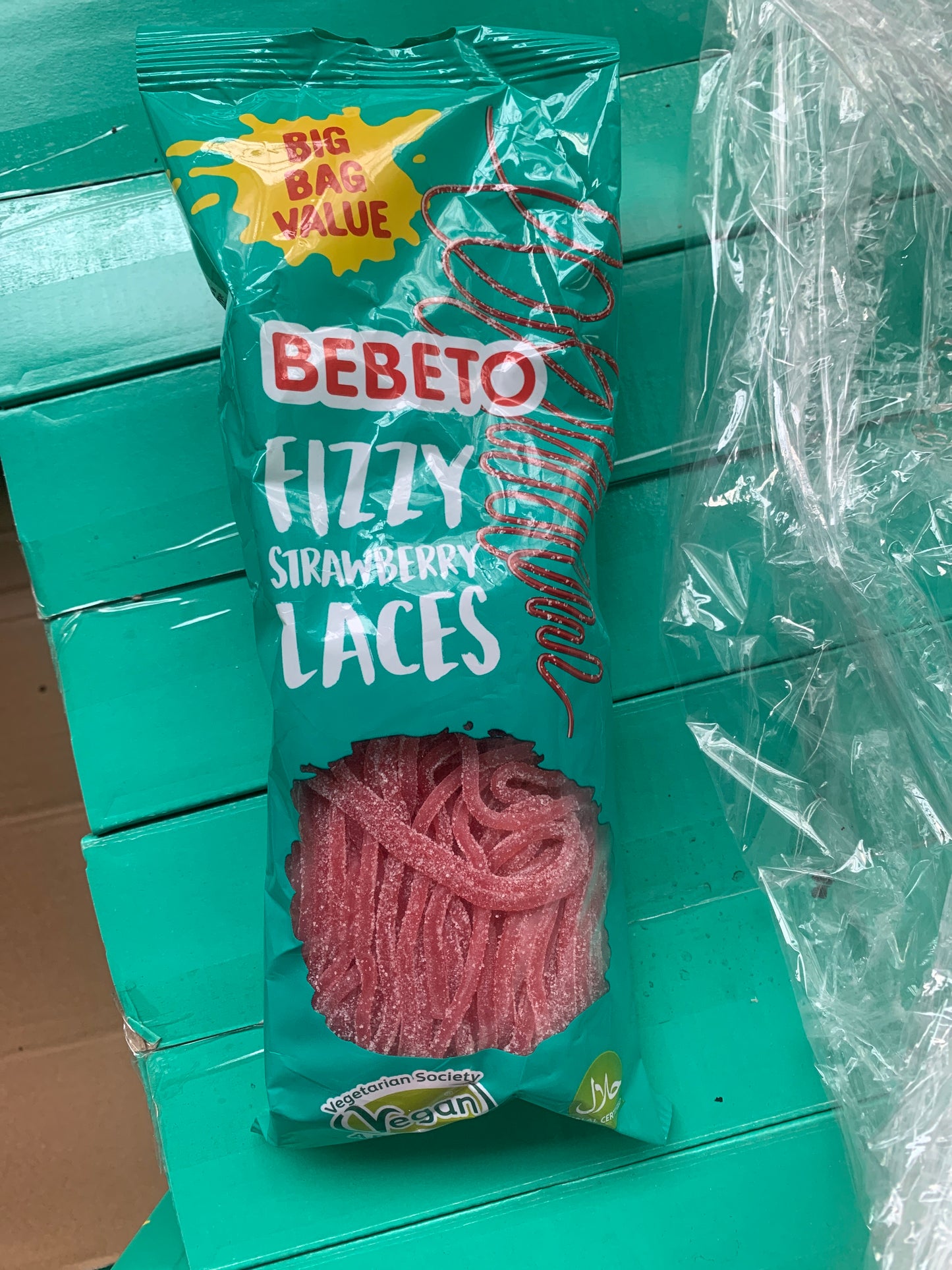 Bebeto Fizzy Strawberry Laces