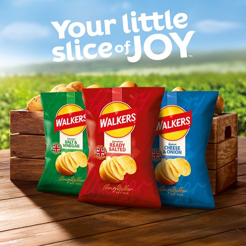 Walkers Ready Salted Crisps 6 x 25g