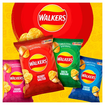 Walkers Salt & Vinegar Crisps 6 x 25g