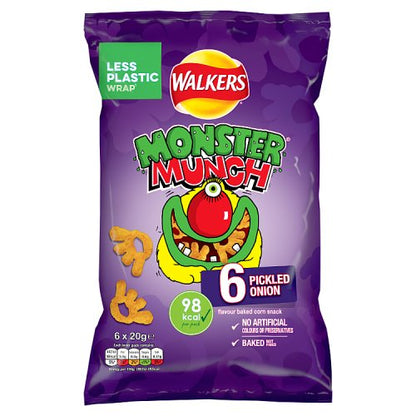 Monster Munch Pickled Onion 6 x 20g