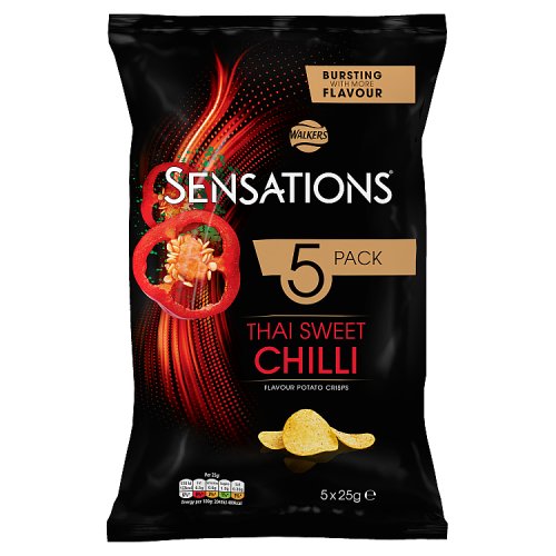 Sensations Thai Sweet Chilli Potato Crisps 5 x 25g