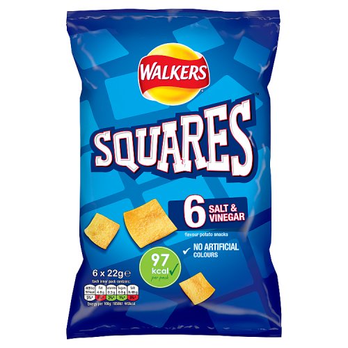 Squares Salt & Vinegar 6 x 22g