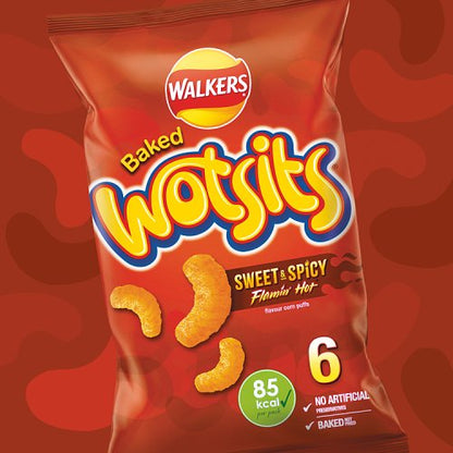 Wotsits Flaiming Hot Puffs 6 x 16.5g