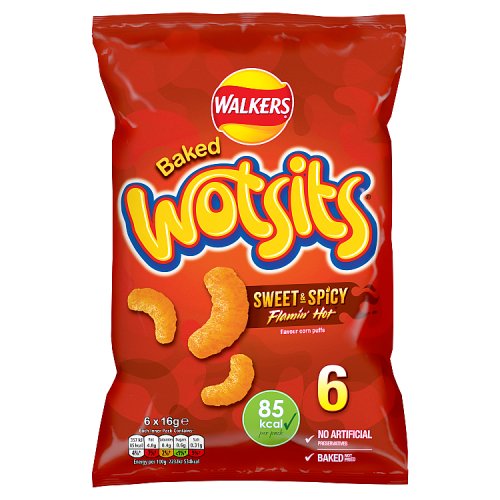 Wotsits Flaiming Hot Puffs 6 x 16.5g