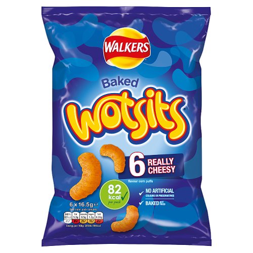 Wotsits Really Cheesy Puffs 6 x 16.5g