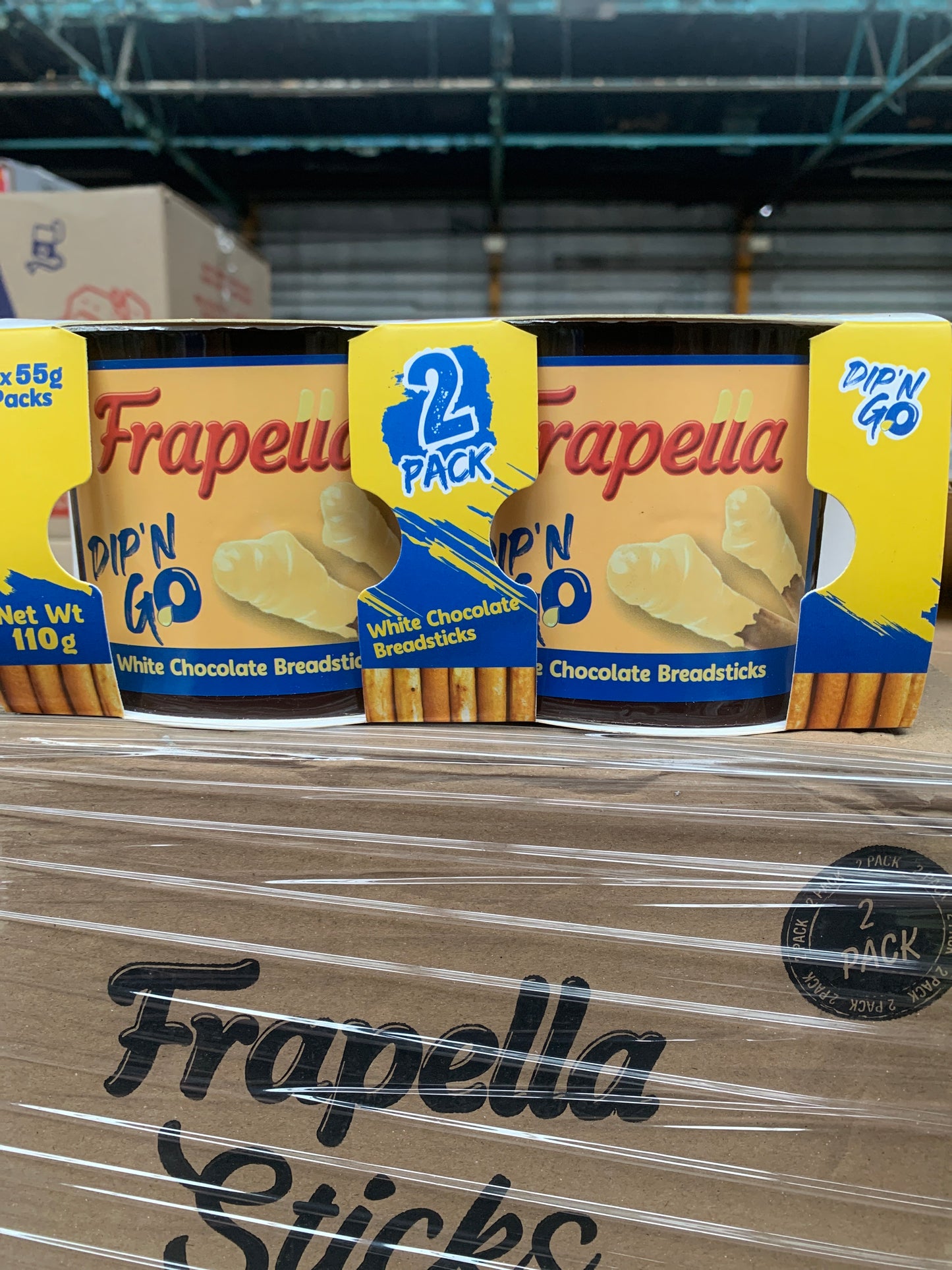 Frapella Dip’N’Go White Chocalate Breadsticks 2x55g