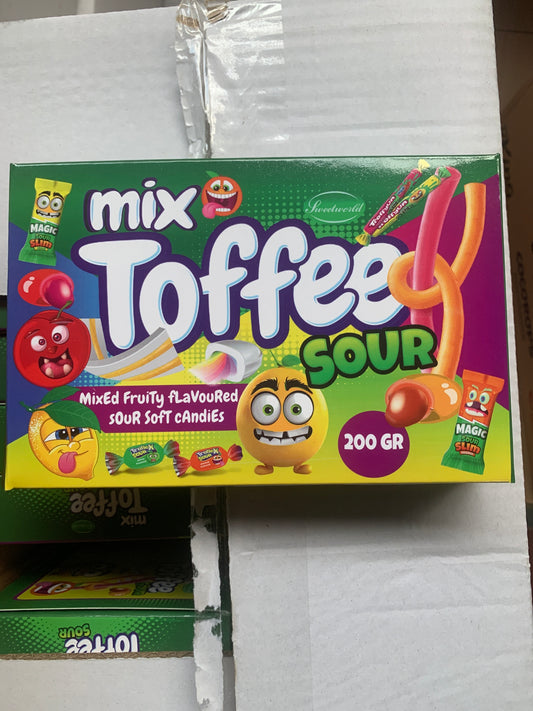 Mix Toffee sour fruity flavoured soft candies