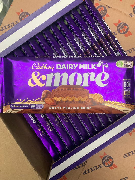 Cadbury Dairy Milk & More Nutty Praline Crisp 200g