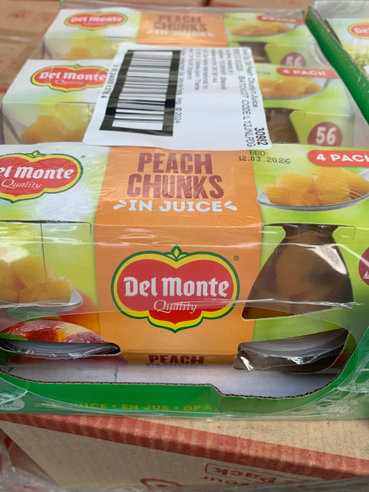 Del Monte Quality Peach Chunks in Juice 4 pack