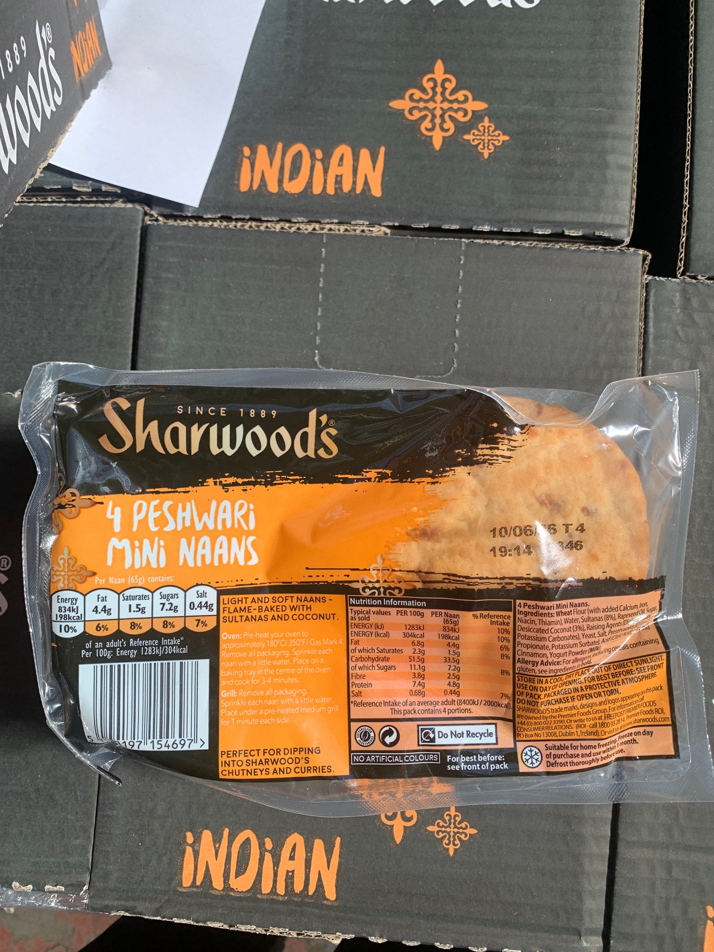Sharwoods Peshawari Mini Naan 8 x 4pk