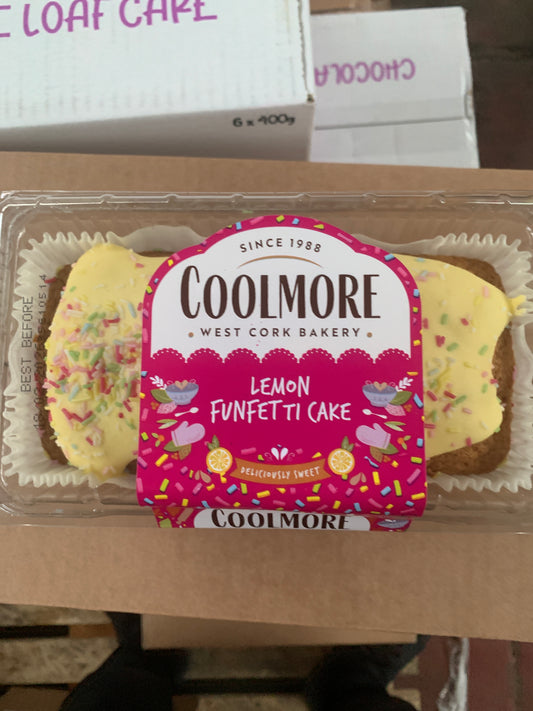 Coolmore lemon and funfetti cake 380g