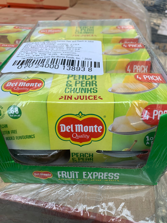 Del Monte Quality Peach & Pear Chunks in Juice 4 pack