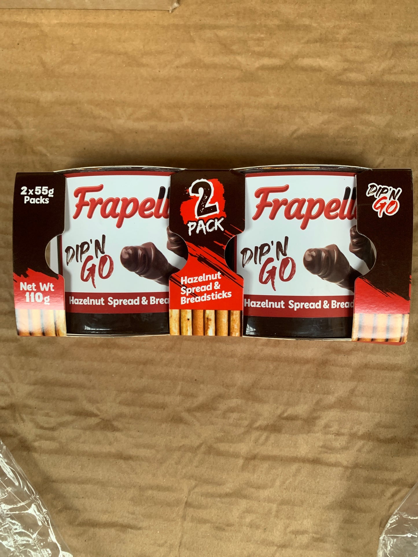 Frapella Dip’N’Go Hazelnut Spread & Breadsticks 2x55g