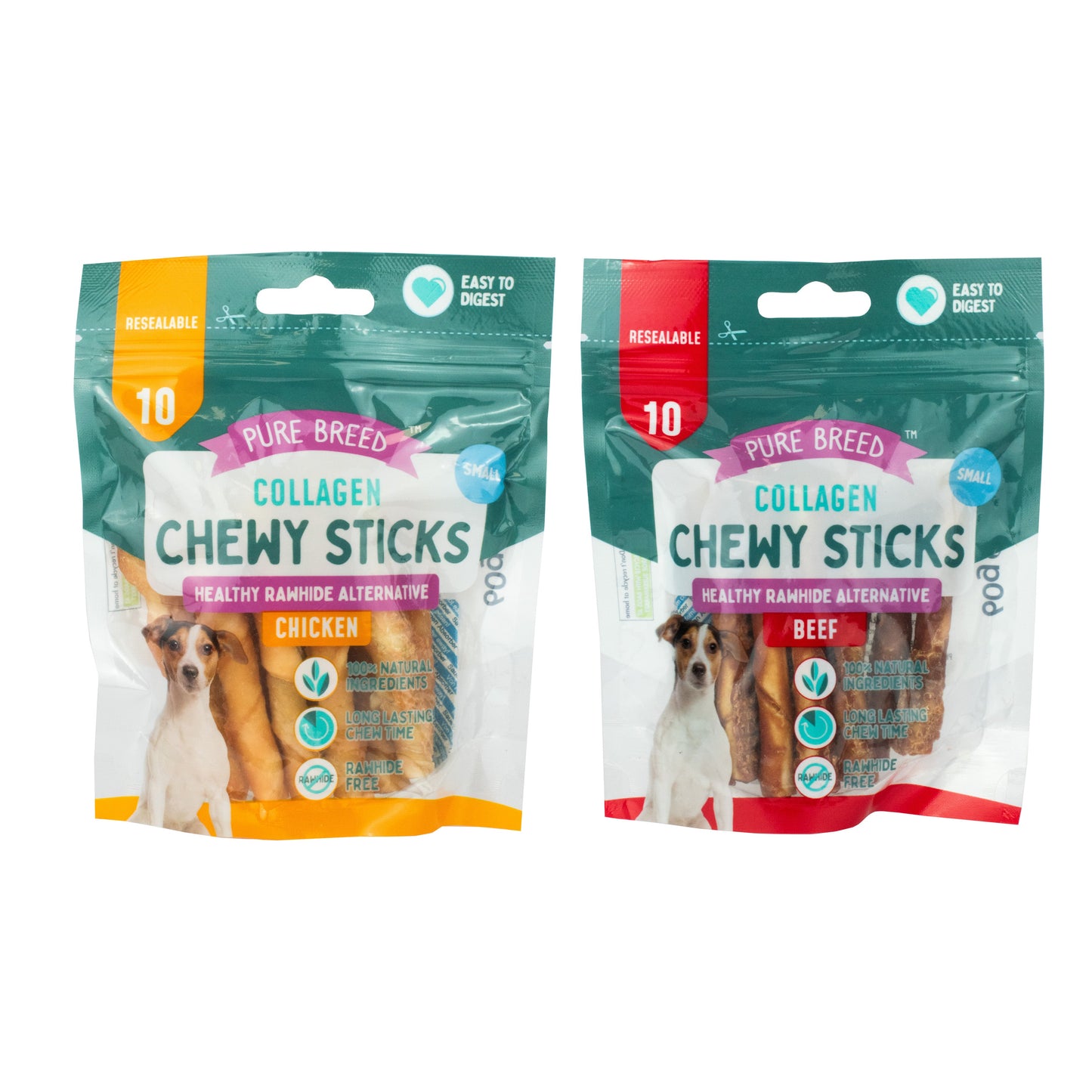 Pure Breed Mini Collagen Sticks 10pk (60g)