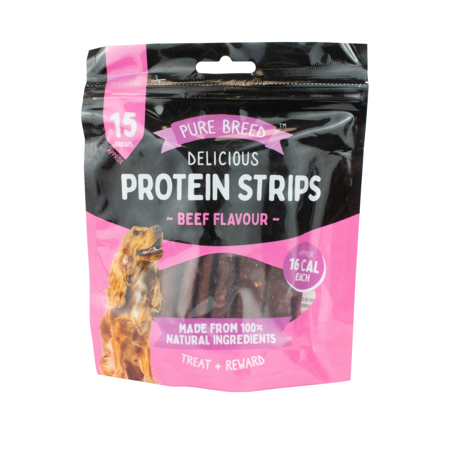 Pure Breed Protein Strips Beef 150g