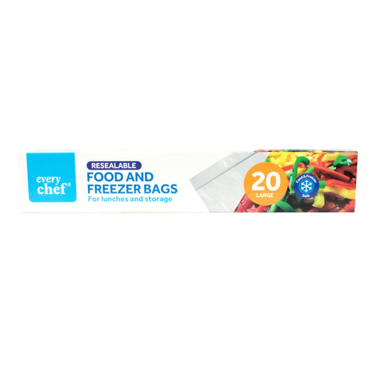 Click Seal Food & Freezer Bags 20PK