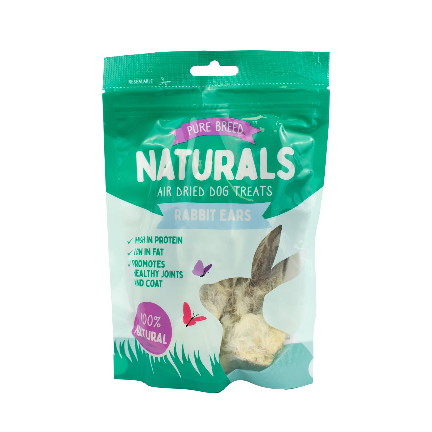 Pure Breed Naturals Rabbit Ear with Hair 50g