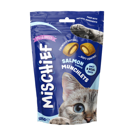 Mischief Pillow Cat Treats Salmon 125g
