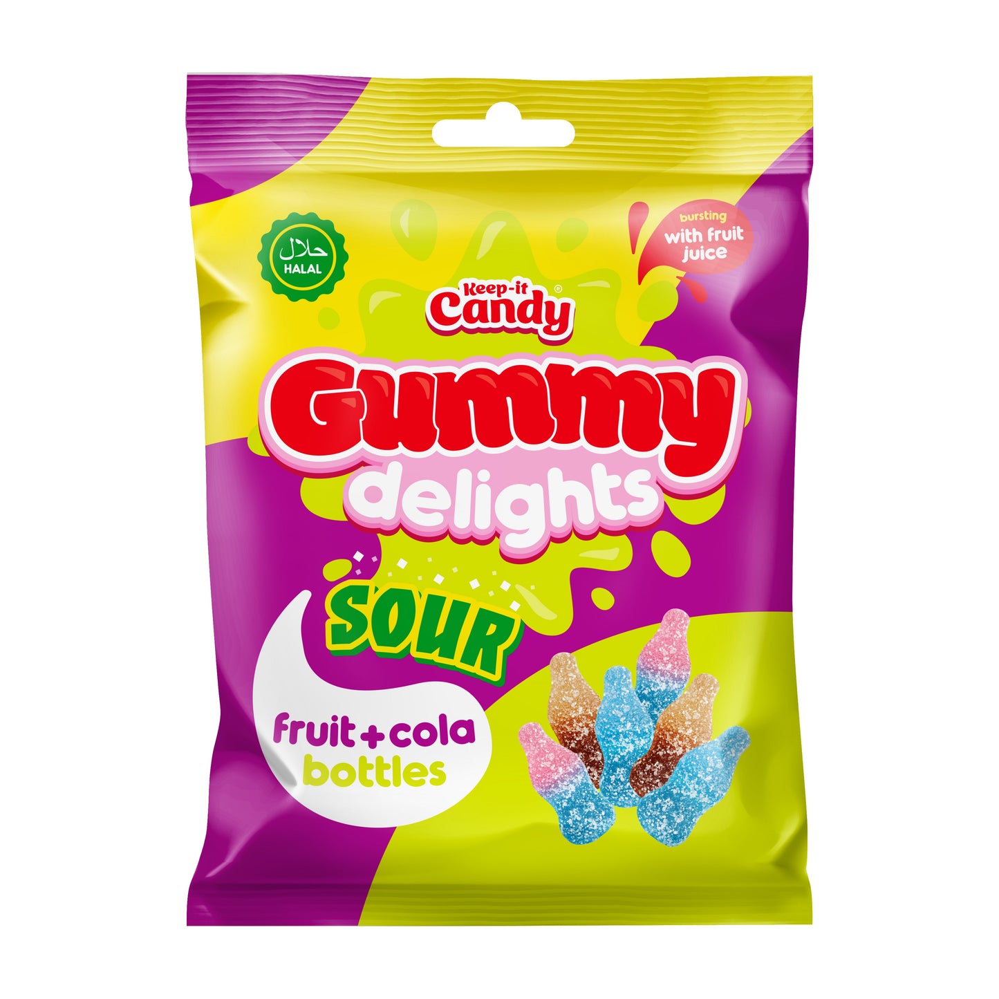 Keep It Candy Sour Gummy Bottle Mix 160g