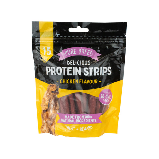 Pure Breed Protein Strips Chicken 150g