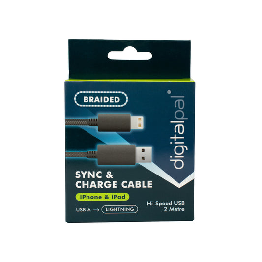 IPhone to USB-A Sync & Charge Cable 2m Braided