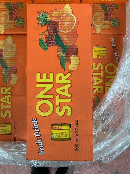 One Star Fruit Drink Pineapple 200ml x 27pcs