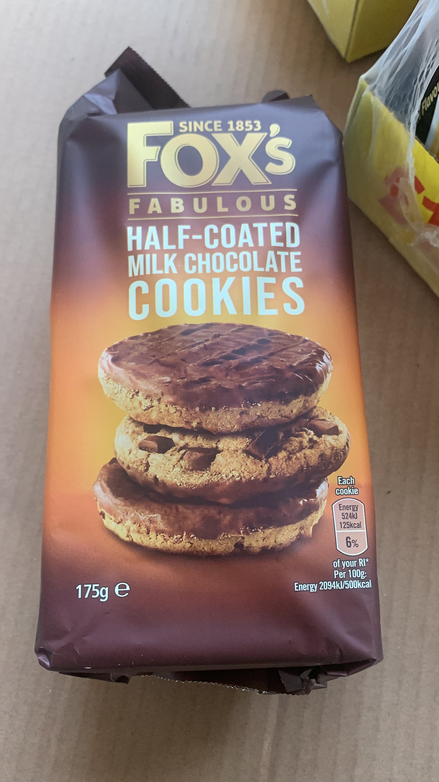 Fox’s Fabulous Half-Coated Milk Chocolate Cookies 8 x 175g