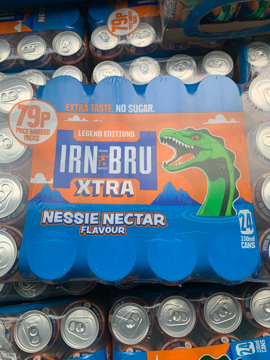 IRN BRU XTRA Nessie Nectar 330ml x 24