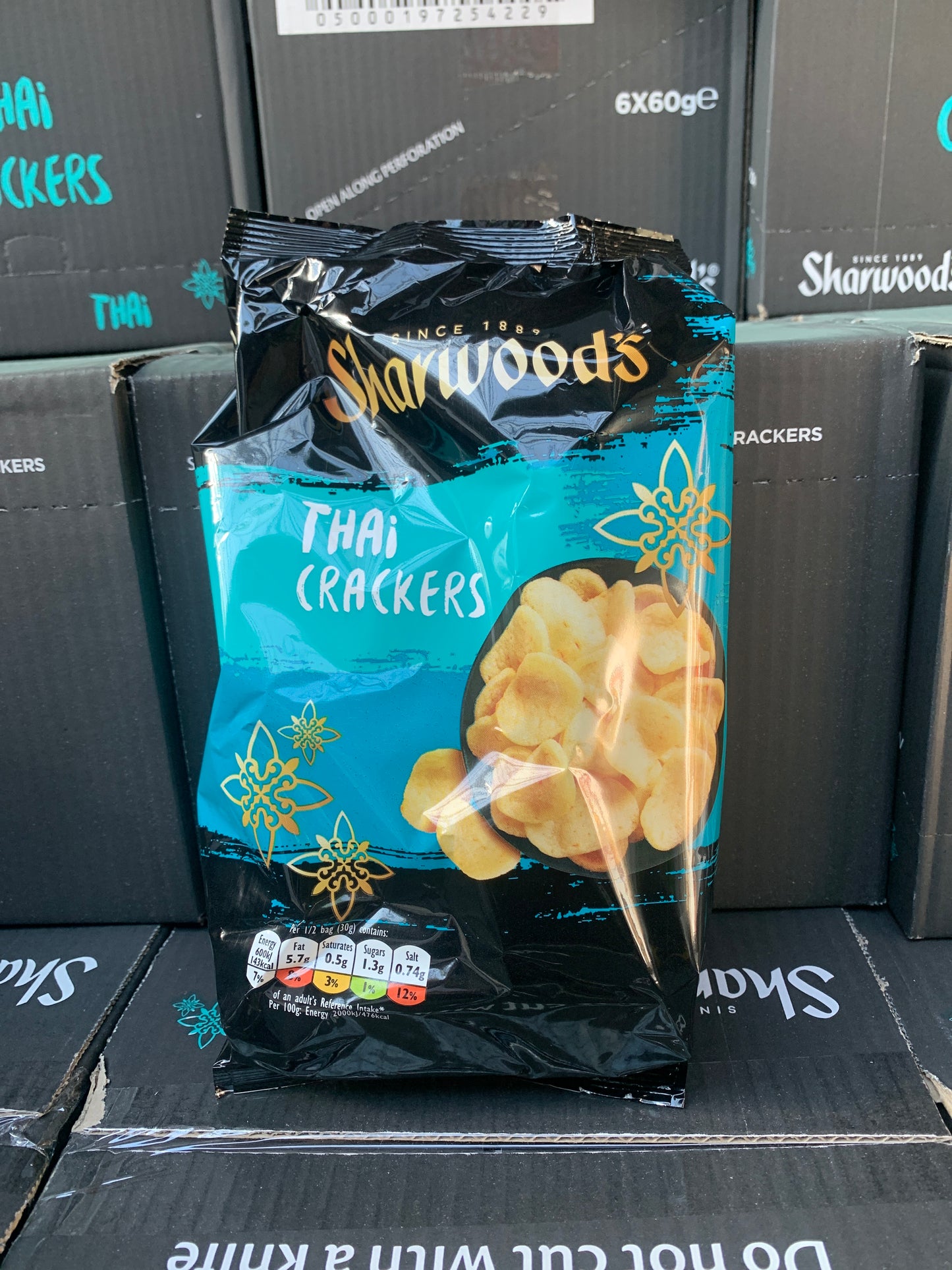 Sharwoods Thai Crackers 6 x 60g