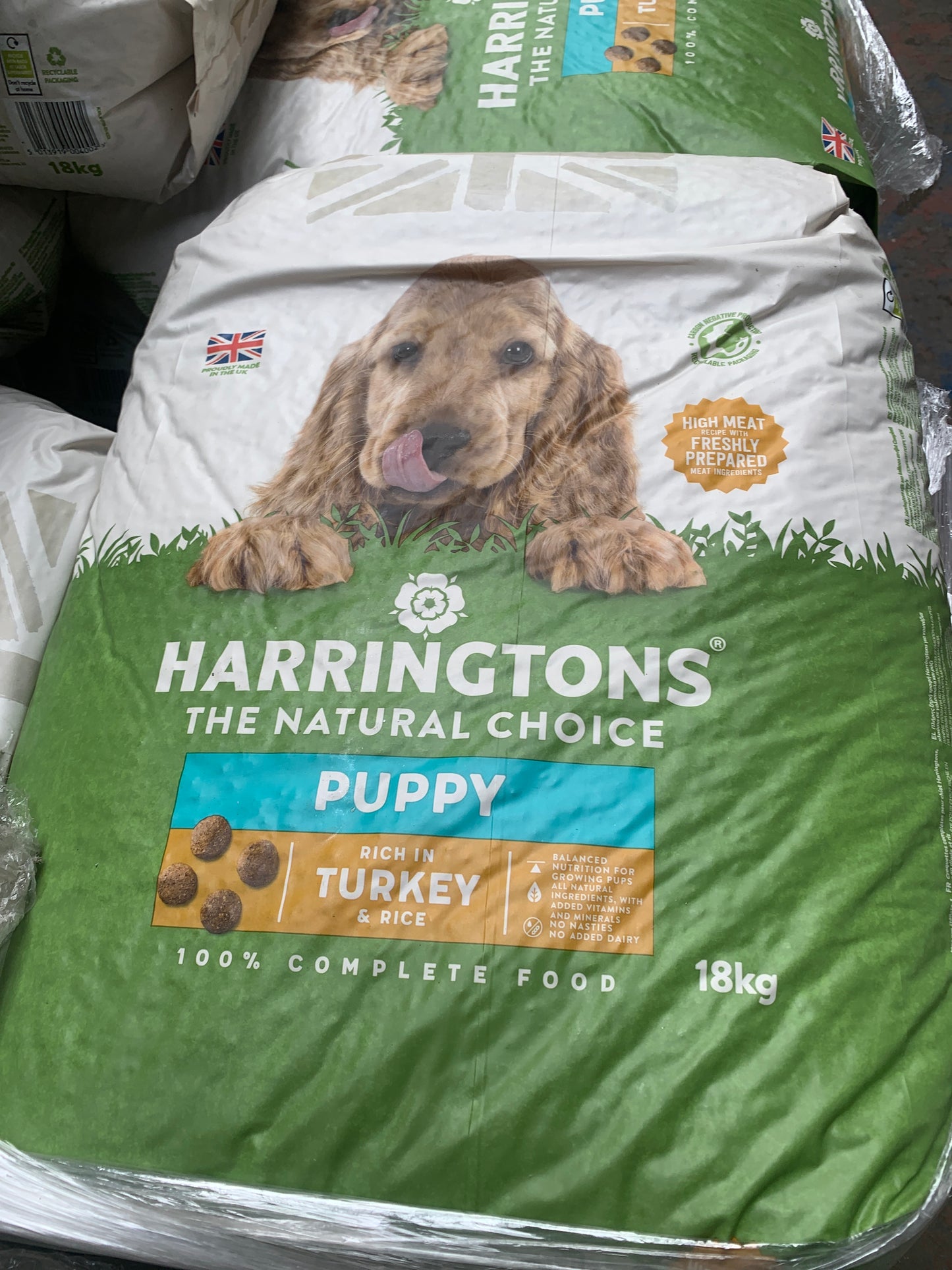 Harringtons Puppy Turkey in Rice 18kg