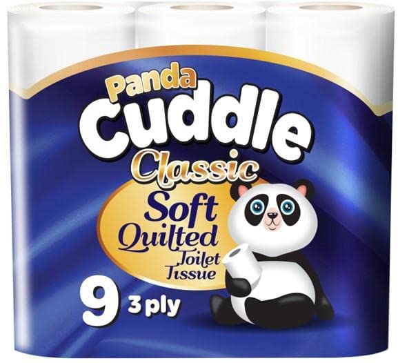 Panda - Cuddle Classic Soft Quilted Toilet Rolls - 9 Pack