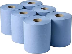 Blue Roll (Heavy Duty 2 ply) 6 Large Rolls