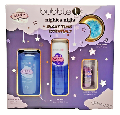 Bubble T Cosmetics  Nightea Night Bath & Shower Gift Set