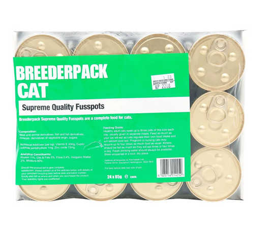 Breederpack Fusspots Cat Tins 24 x 85g