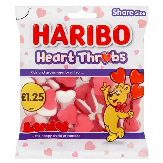 Haribo heart throbs 75p