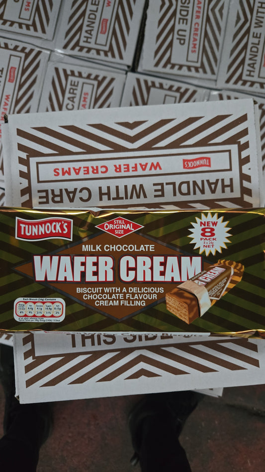 Tunnocks wafer cream 8pk